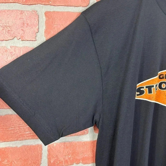 Stromberg 97 Shirt Mens Medium Hot Rod Black Orange Short Sleeve Graphic Tee - Picture 3 of 8